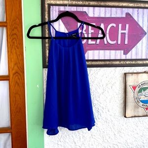 Blue sleeveless